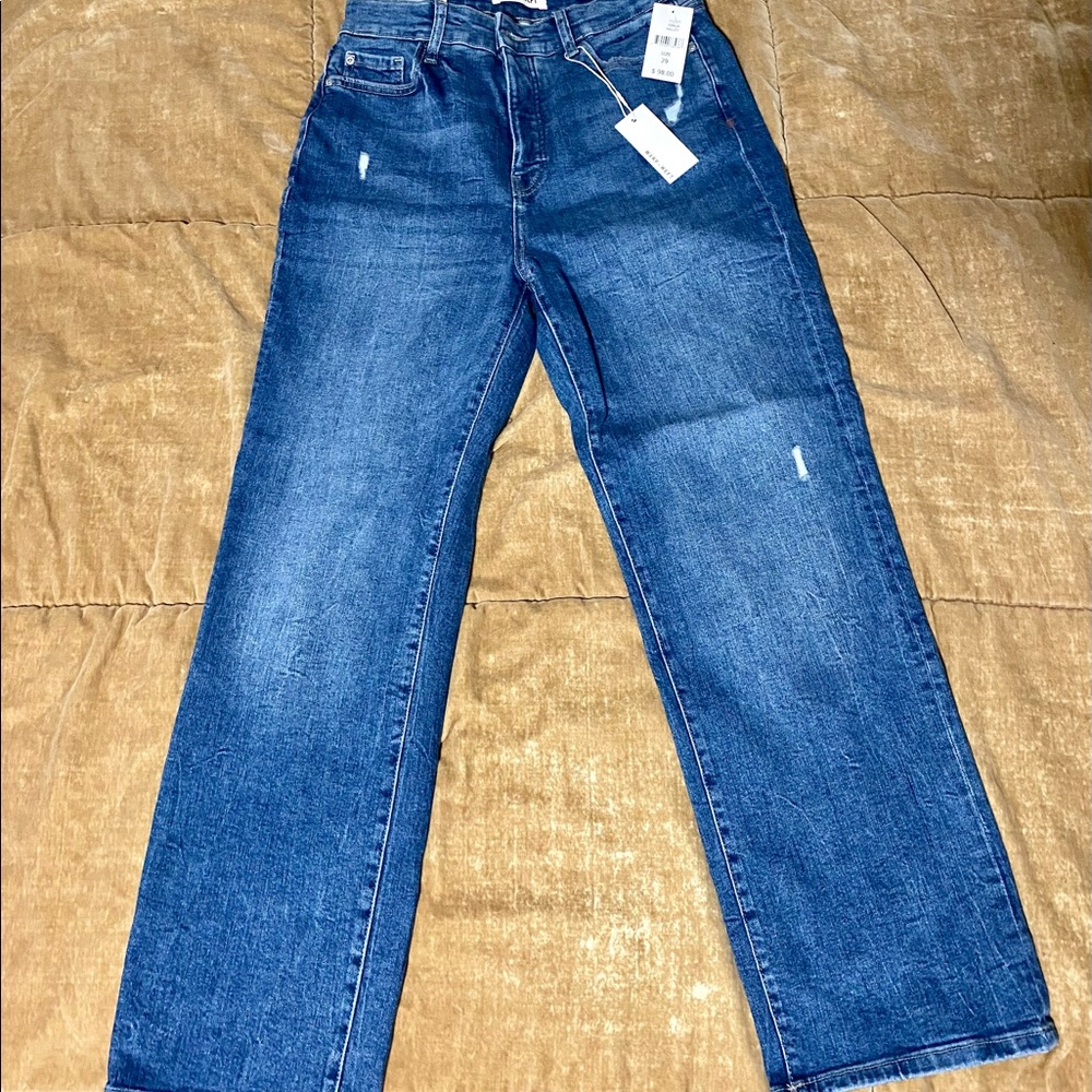 Warp + Weft Aspen Pitken crop straight jeans NWT (sz 29)